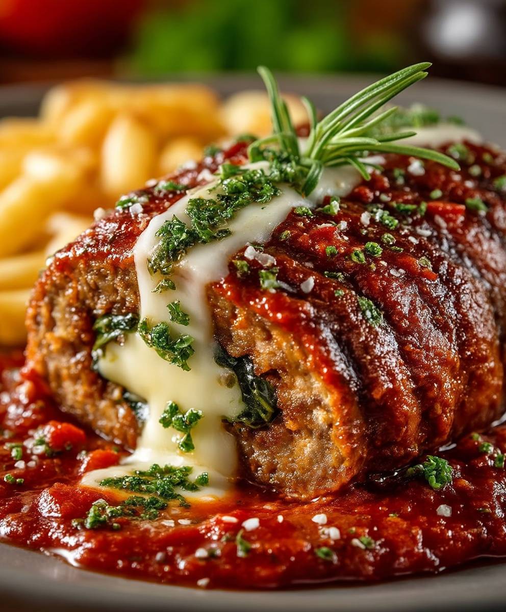 Stuffed Italian Meatloaf