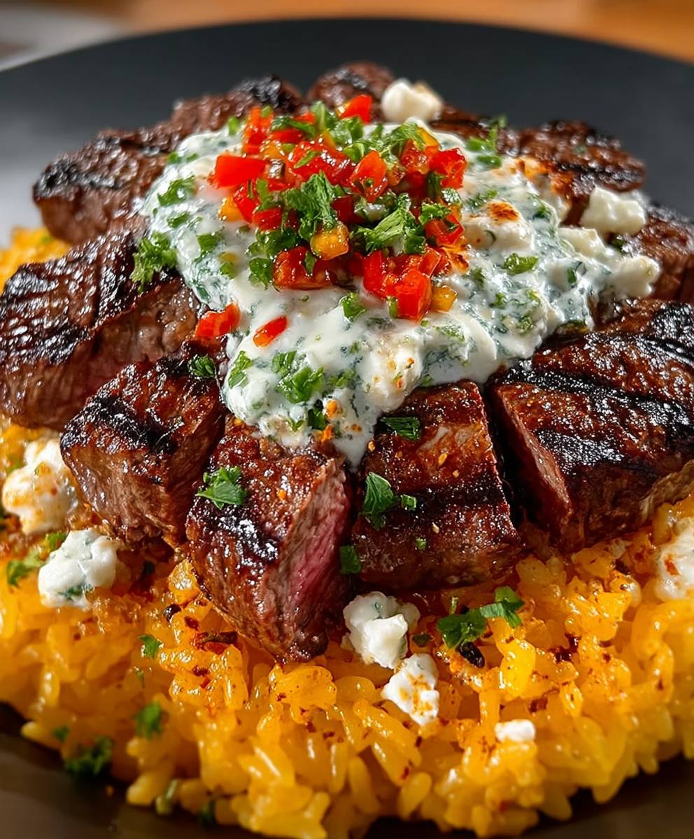 Steak Queso Rice