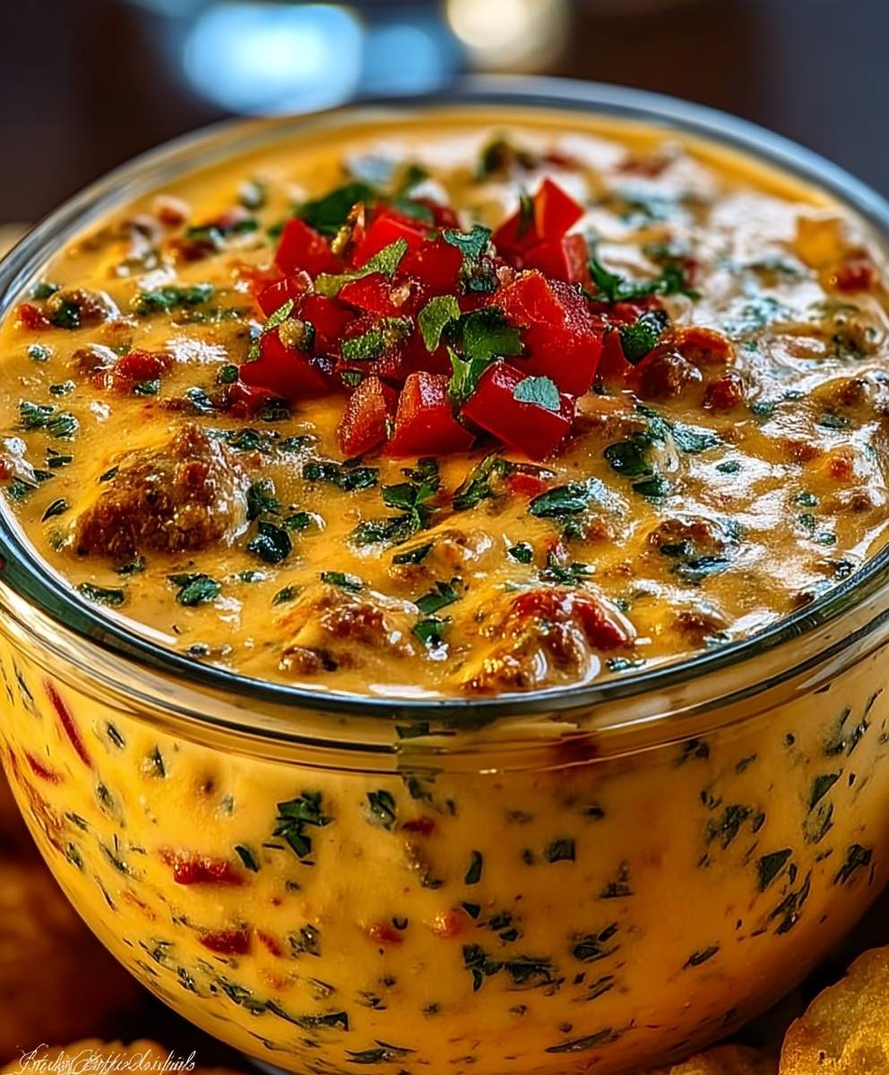 Cheesy Rotel Ranch Queso