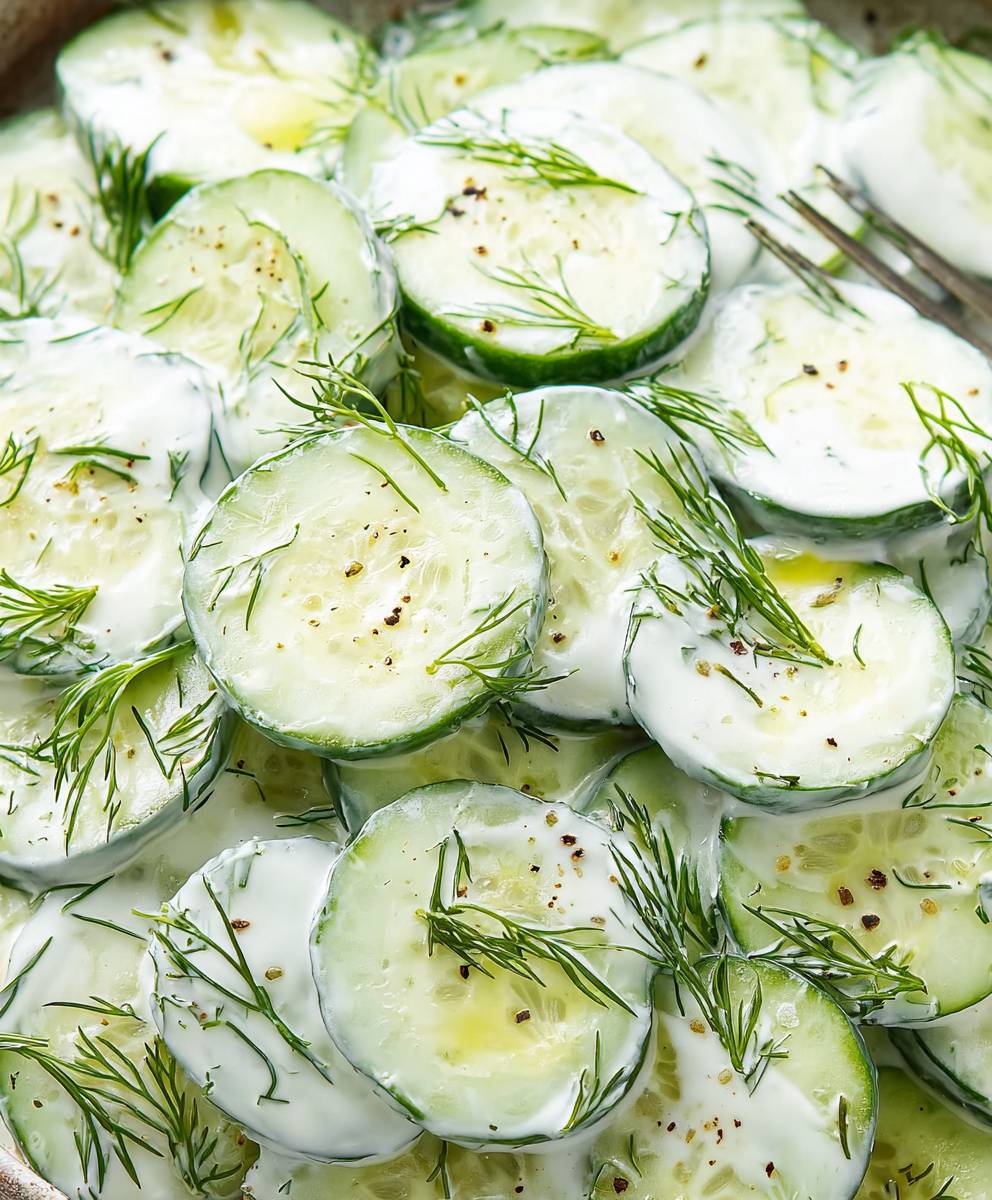 Cucumber yogurt salad