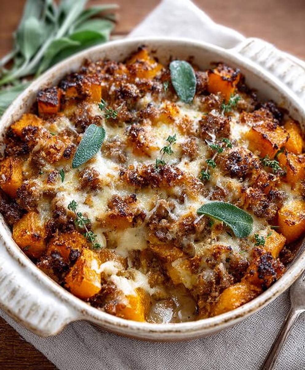 Butternut squash casserole