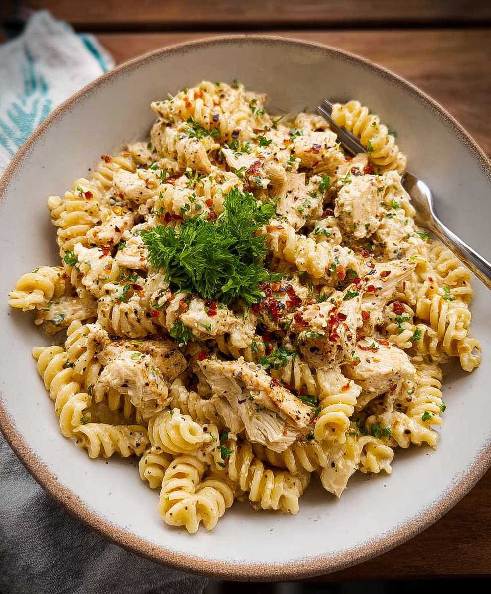 Garlic Parmesan Chicken Pasta