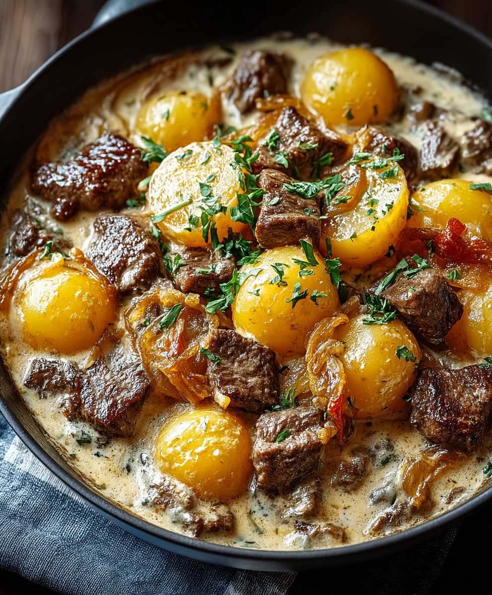 Creamy Beef Potato Casserole