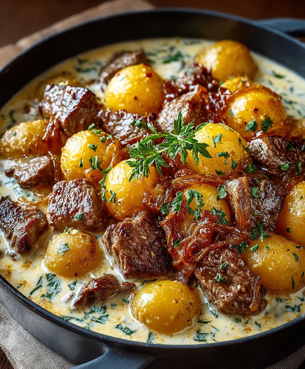 Creamy Beef Potato Casserole
