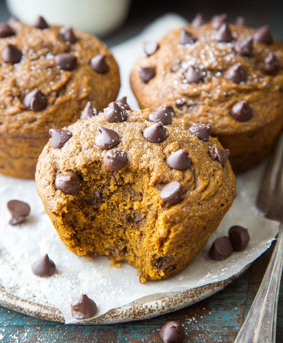 Pumpkin Chocolate Chip Muffins