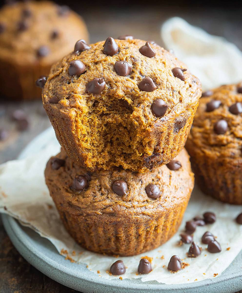 Pumpkin Chocolate Chip Muffins