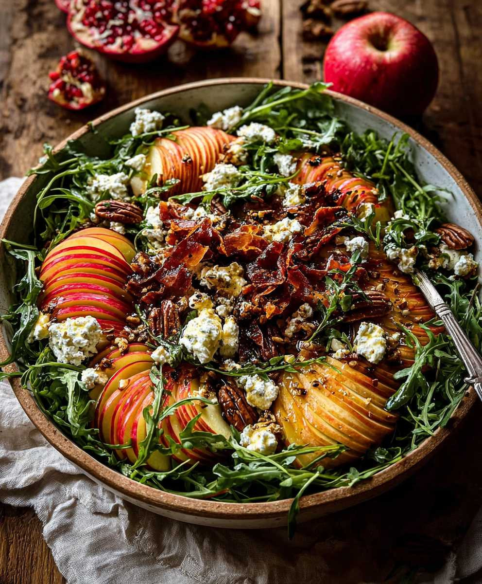 Honeycrisp apple feta salad