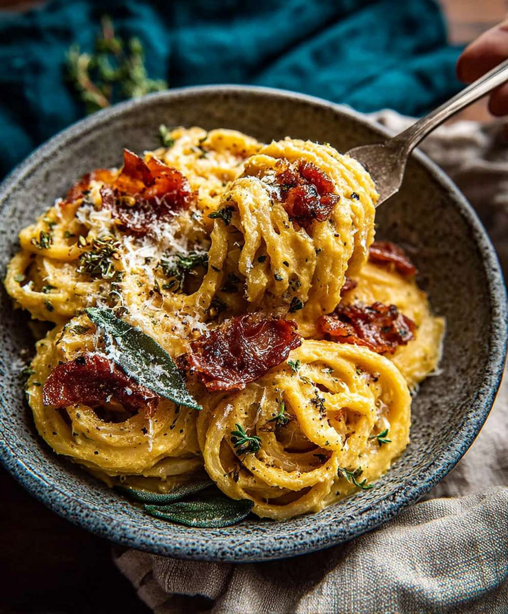 Butternut Squash Pasta with Garlic