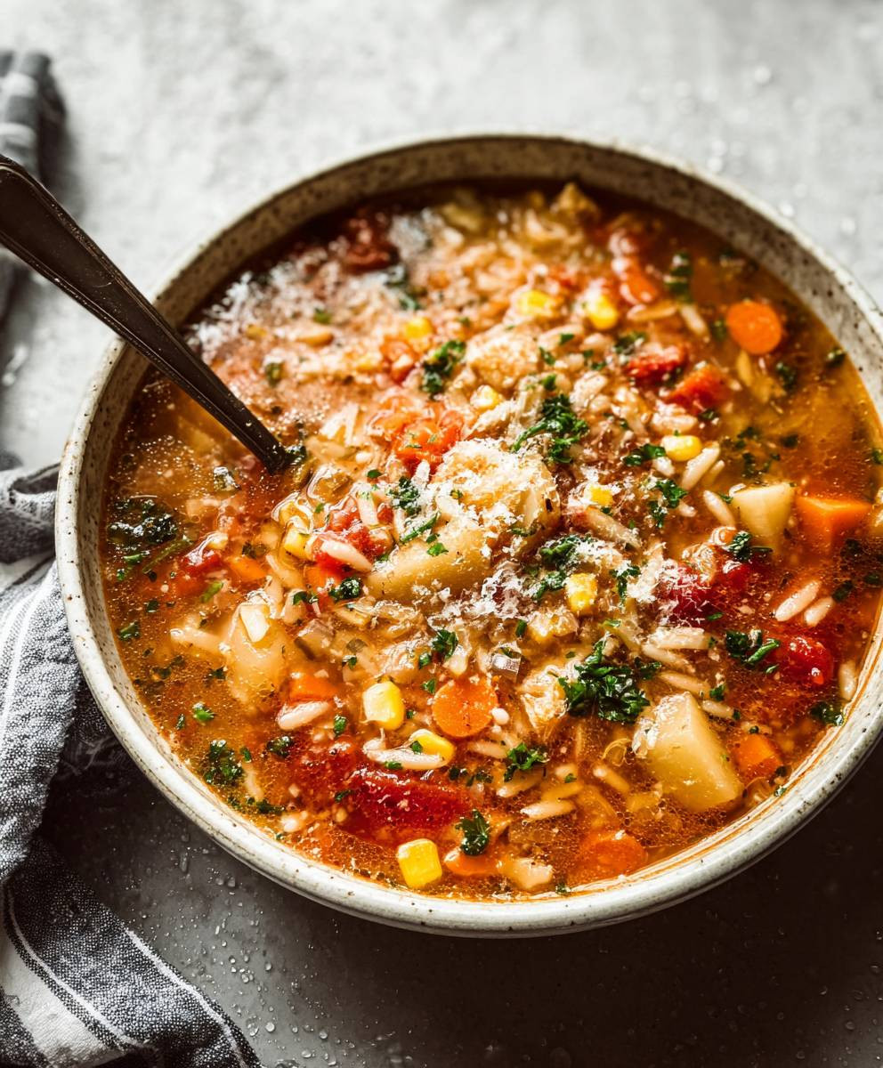 Vegetable Orzo Soup