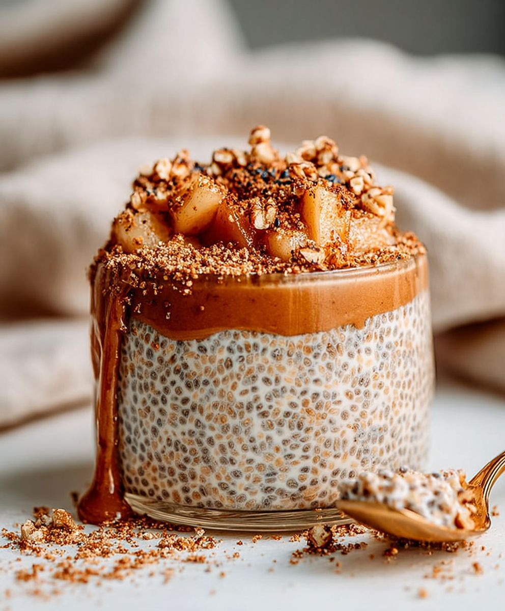 Apple Crumble Chia Pudding