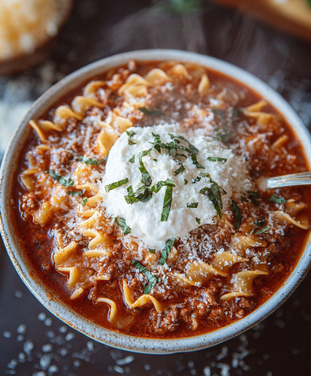 Easy Lasagna Soup