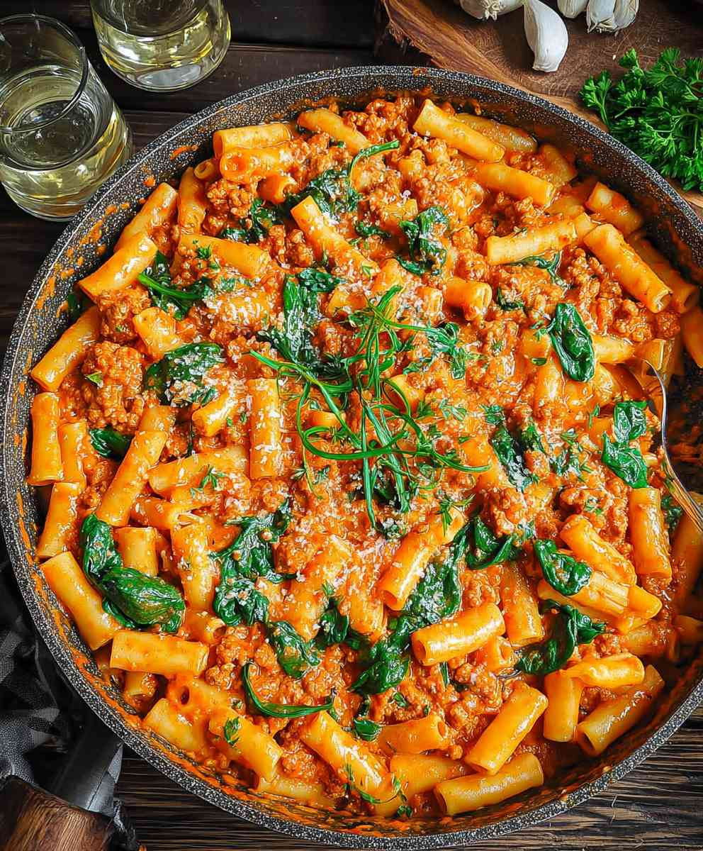 Creamy Sausage Rigatoni