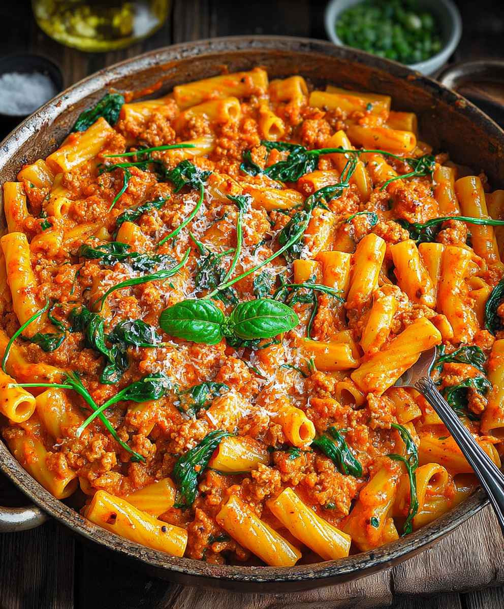 Creamy Sausage Rigatoni