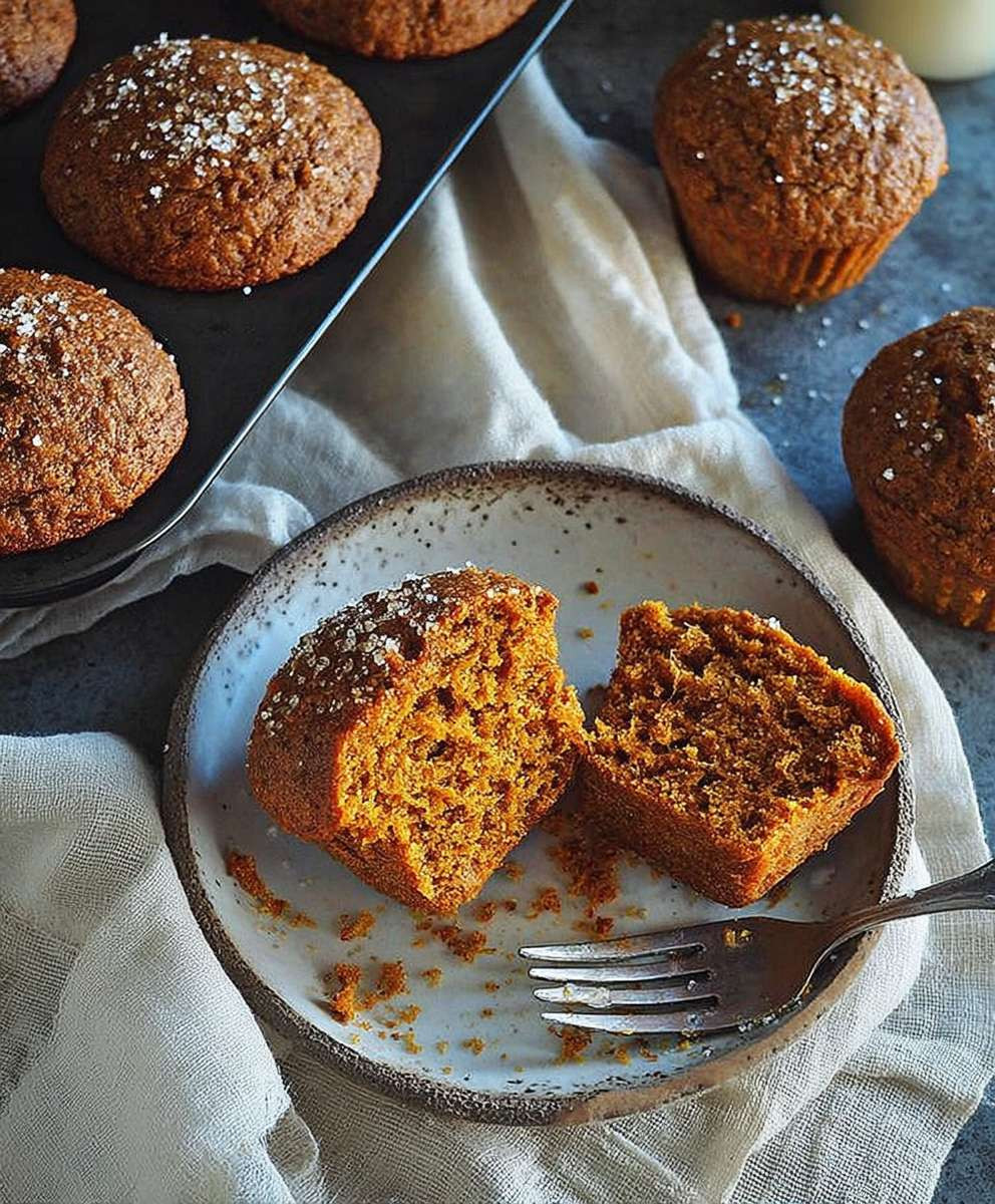 Healthy pumpkin muffins