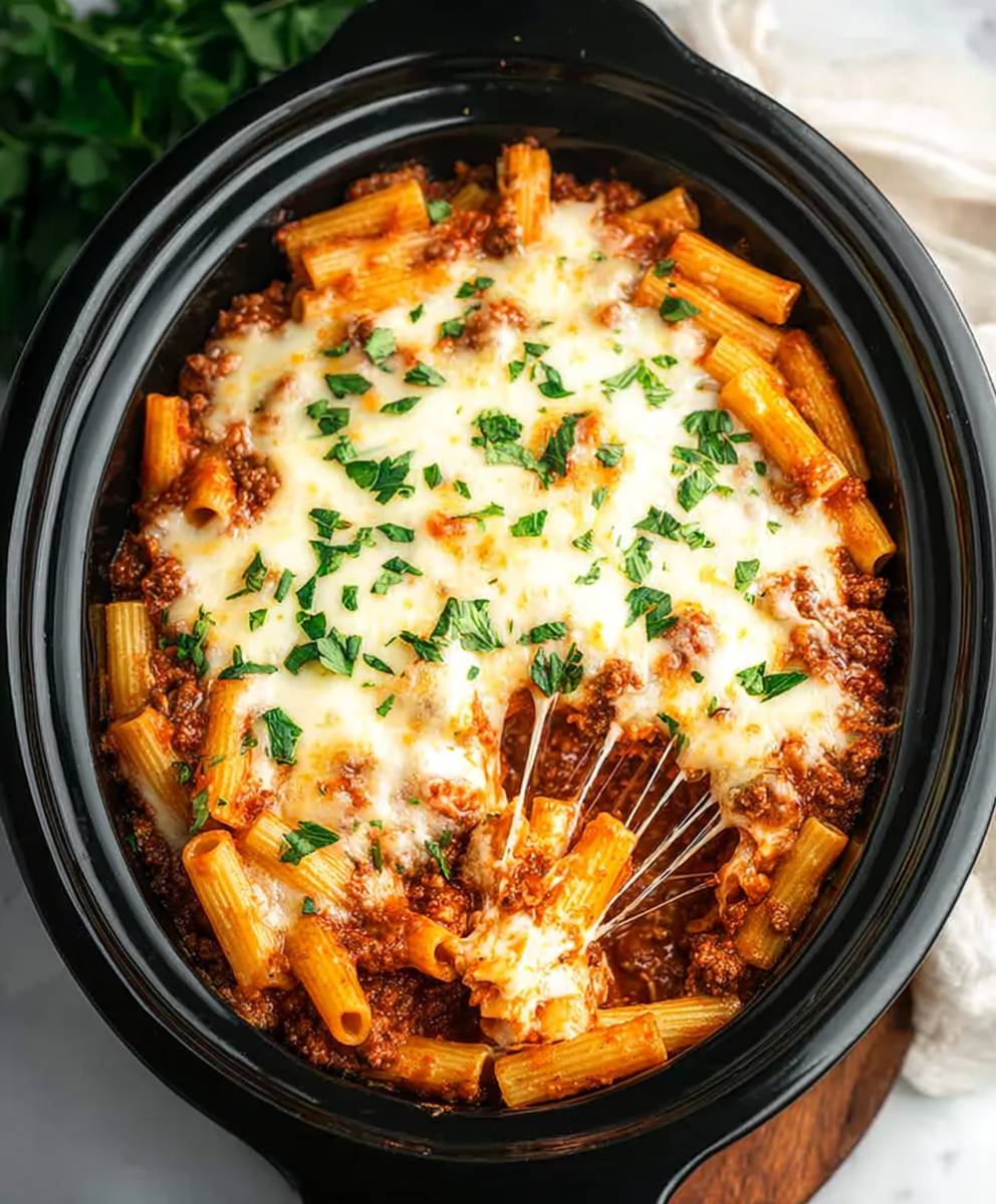 Slow Cooker Baked Ziti