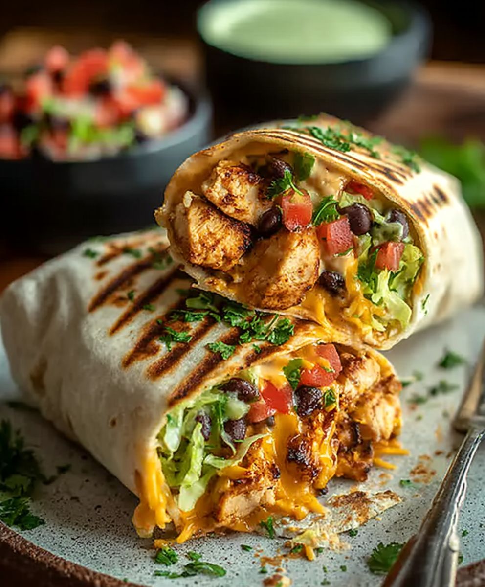 Chipotle Ranch Grilled Chicken Burrito