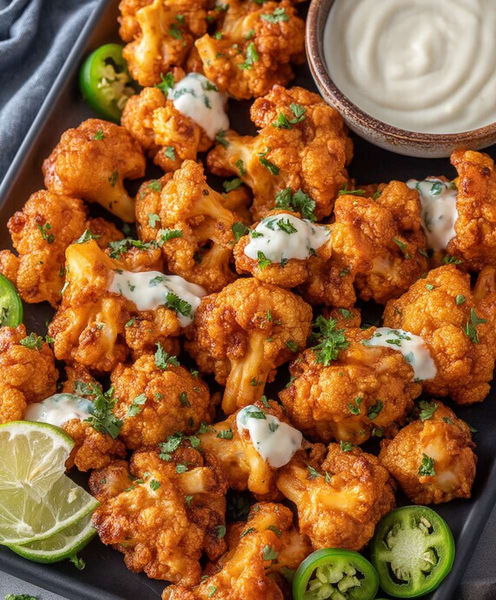 Air Fryer Buffalo Cauliflower