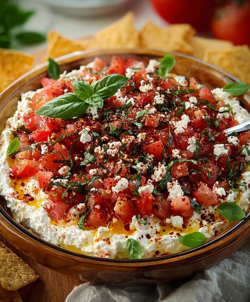 Bruschetta dip appetizer easy