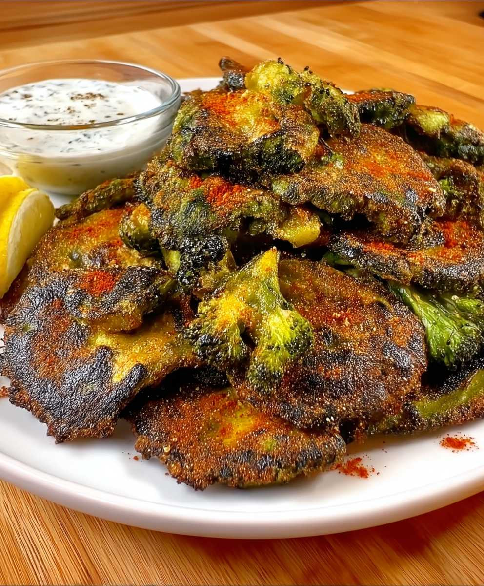 Smashed Broccoli Chips