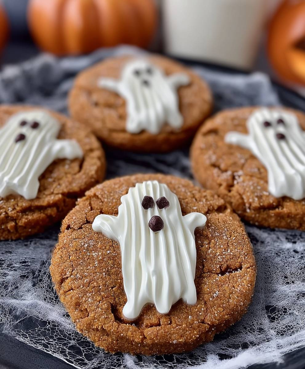 Ghost Pumpkin Cookies