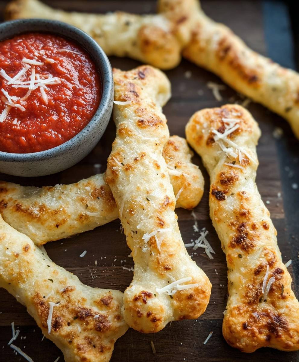 Halloween breadstick bones