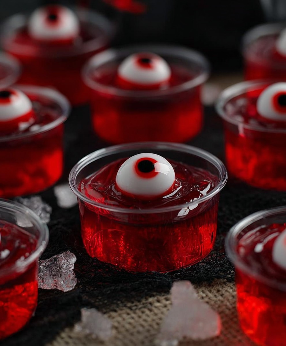 Halloween eyeball jello shots
