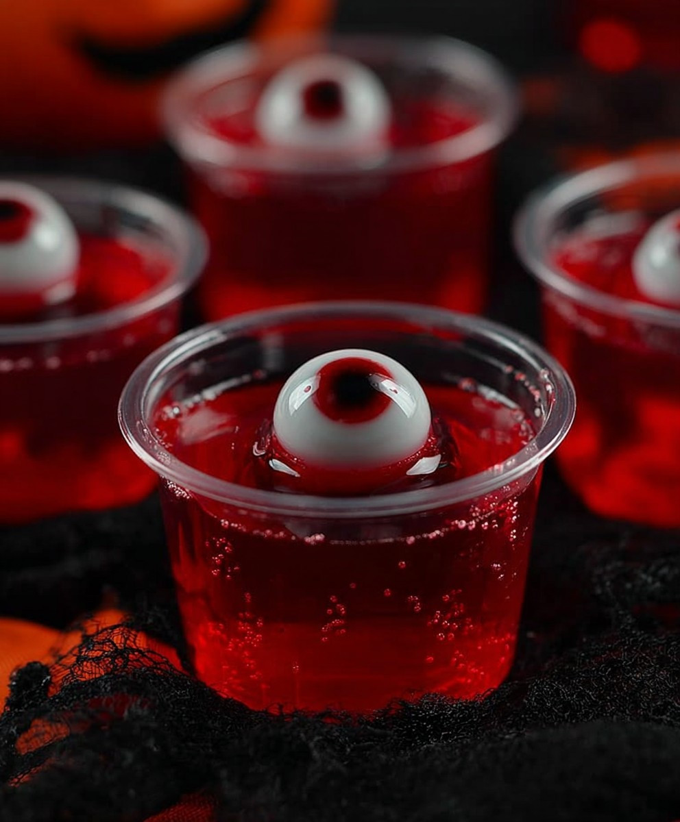Halloween eyeball jello shots