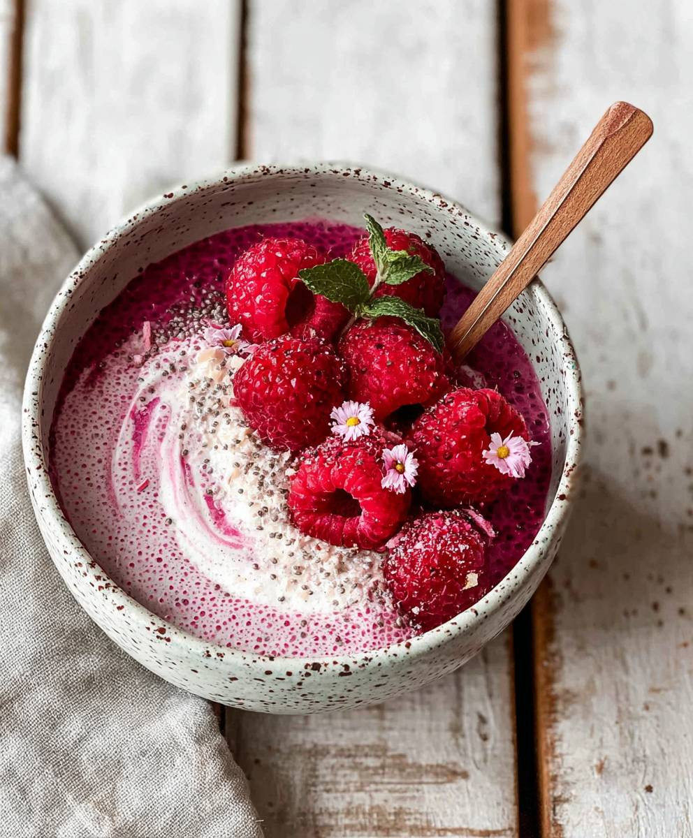 Raspberry Chia Pudding