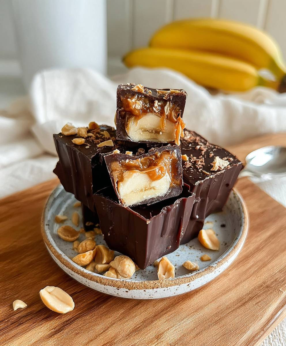 Banana Snickers Bites