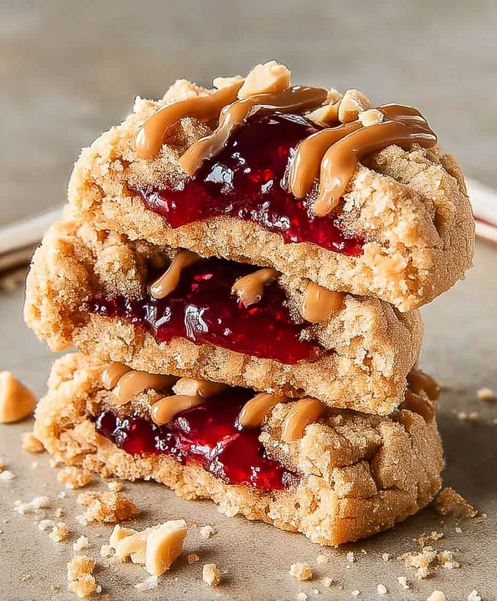 Peanut Butter Jelly Cookies