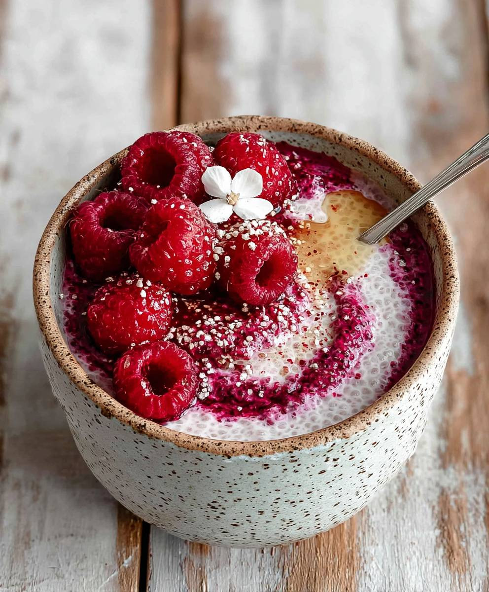 Raspberry Chia Pudding