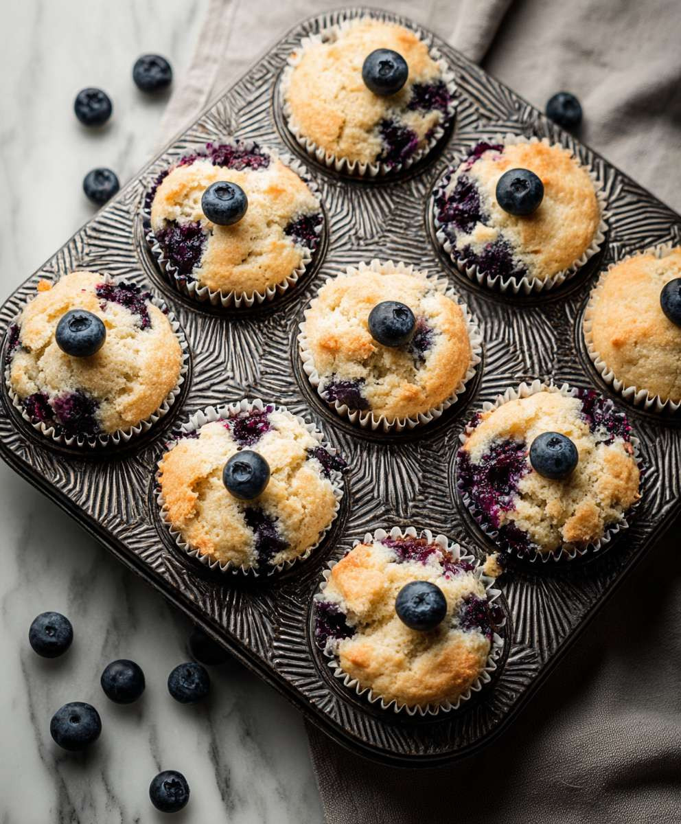 Blueberry protein muffins homemade
