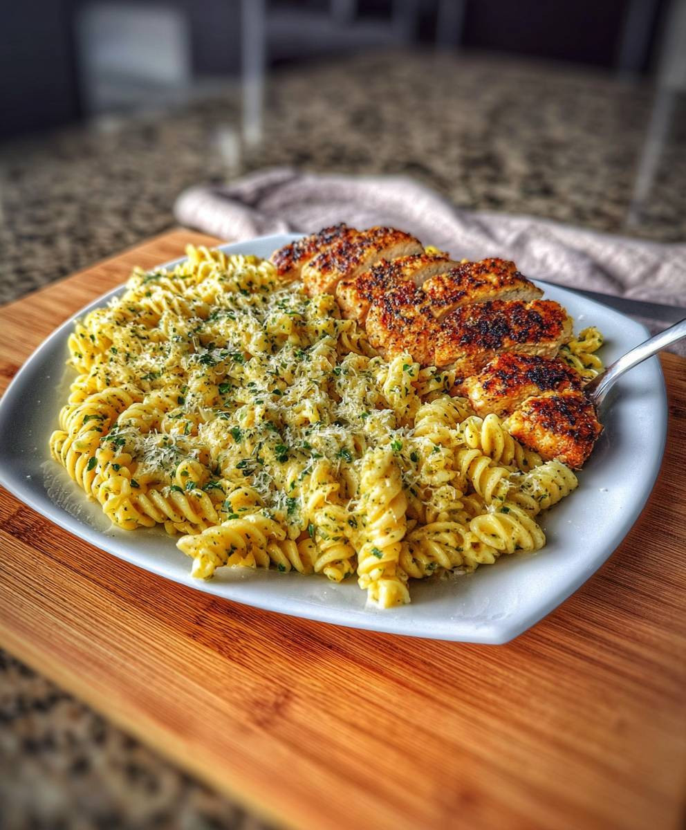 Creamy Garlic Parmesan Chicken Pasta